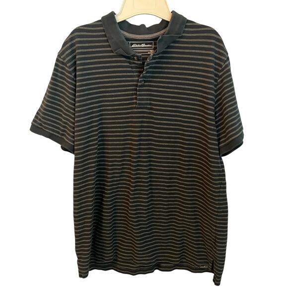 Eddie Bauer Striped Polo Shirt Size TXL - Picture 1 of 11